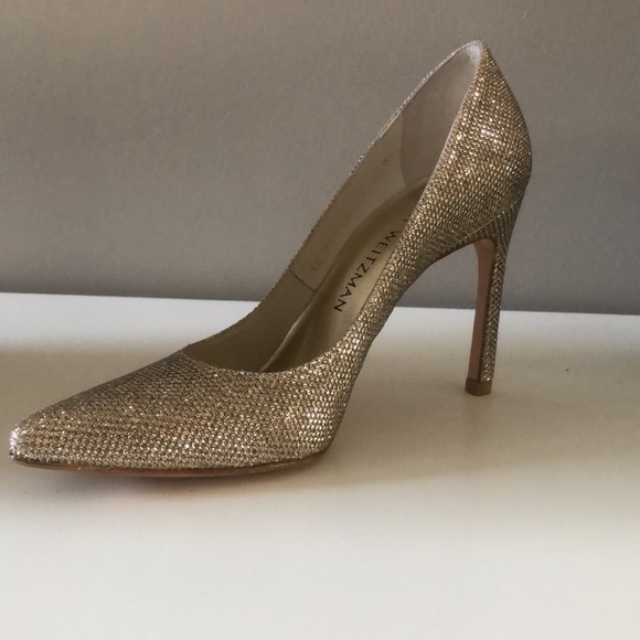 Stuart Weitzman Nouveaub 641 Platinum Noir, size 4.5 M, new in box with bag. - Picture 6 of 16